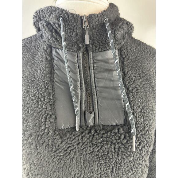 NWT Eddie Bauer Chilali Hooded Fleece Anorak Pullover Black Women's Size Small - Picture 6 of 13